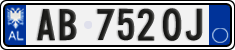 License plate of Albania, Cars (2011)