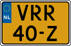 License plate of the Netherlands, Light Commercial Vehicles (1994 system)