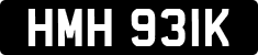 License plate of the United Kingdom, 1963 year system