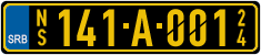 License plate of Serbia, Diplomatic