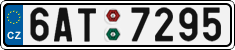 License plate of the Czech Republic, Cars (2001)