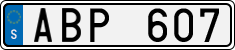License plate of Sweden, Regular plates