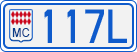 License plate of Monaco, Cars