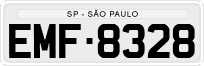 License plate of Brazil, Private owners (1990)