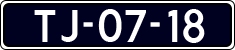 License plate of the Netherlands, Commercial Vehicles (1951-1994 system)