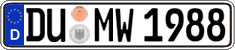 German license plate, Regular plates