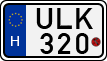 license plates of Hungary, Motorcycles (1990)