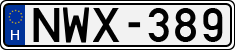 license plates of Hungary, Cars (1990)