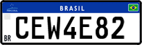 License plate of Brazil, Private owners (Mercosul)