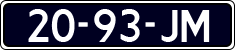 License plate of the Netherlands, Cars