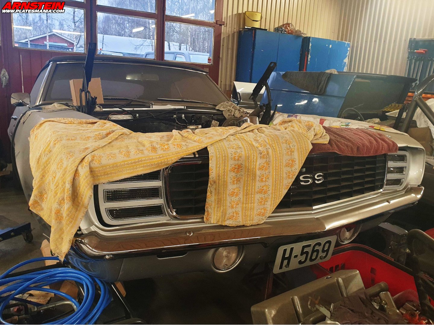 H-569, Chevrolet Camaro 1st gen 1969 Convertible (F I), facelift, 1968–1969