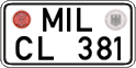 German license plate, Regular plates