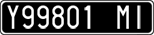 License plate of Italy, Cars (1927 year series)