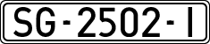 License plates of Spain, 1971 year series