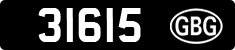 License plate of Guernsey, Regular plates