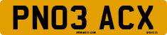 License plate of the United Kingdom, 2001 year system