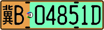 License plate of China, Electric vehicles