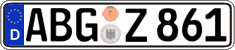 German license plate, Regular plates