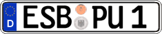 German license plate, Regular plates