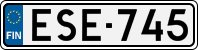 License plate of Finland, Cars