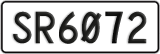 License plate of New Zealand, AB1(234)