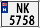 License plate of Norway, Trailers, motorcycles, special vehicles