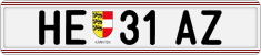 License plate of Austria, Regular plates