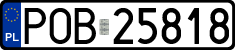 License plates of Poland, Regular car plates