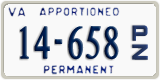 Virginia, Apportioned Tractor  (12-345 P/A)