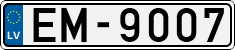 License plate of Latvia, Regular car plates