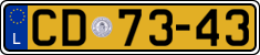 License plate of Luxembourg, Diplomatic