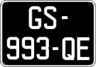 French license plate, SIV (oldtimers)