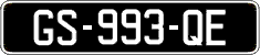French license plate, SIV (oldtimers)