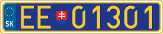 License plate of Slovakia, Diplomatic