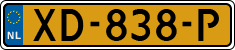 License plate of the Netherlands, Cars