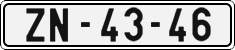 License plate of the Czech Republic, Cars (1960)