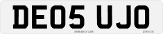 License plate of the United Kingdom, 2001 year system