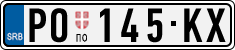 License plate of Serbia, Cars