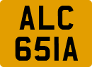 License plate of the United Kingdom, 1963 year system