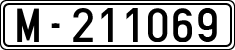 License plates of Spain, 1900 year series