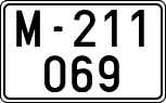 License plates of Spain, 1900 year series
