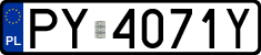 License plates of Poland, Regular car plates