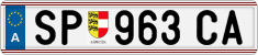 License plate of Austria, Regular plates