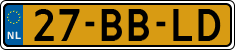 License plate of the Netherlands, Light Commercial Vehicles (1994 system)