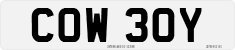 License plate of the United Kingdom, 1963 year system