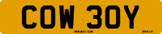 License plate of the United Kingdom, 1963 year system