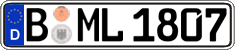 German license plate, Regular plates