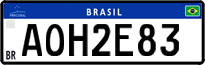 License plate of Brazil, Private owners (Mercosul)