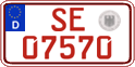 German license plate, Red license plates