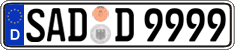 German license plate, Regular plates